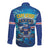 Blue Shark Cape Verde Football Long Sleeve Button Shirt First World Cup 2026 - Wonder Print Shop