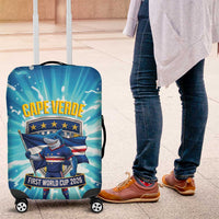 Blue Shark Cape Verde Football Luggage Cover First World Cup 2026 - Wonder Print Shop