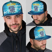 Blue Shark Cape Verde Football Mesh Trucker Cap First World Cup 2026 - Wonder Print Shop