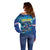 Blue Shark Cape Verde Football Off Shoulder Sweater First World Cup 2026 - Wonder Print Shop
