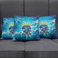 Blue Shark Cape Verde Football Pillow Cover First World Cup 2026 - Wonder Print Shop