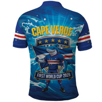 Blue Shark Cape Verde Football Polo Shirt First World Cup 2026 - Wonder Print Shop