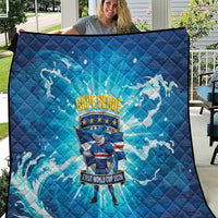 Blue Shark Cape Verde Football Quilt First World Cup 2026 - Wonder Print Shop