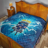 Blue Shark Cape Verde Football Quilt First World Cup 2026 - Wonder Print Shop