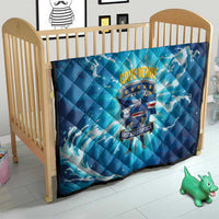 Blue Shark Cape Verde Football Quilt First World Cup 2026 - Wonder Print Shop