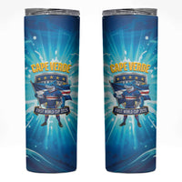 Blue Shark Cape Verde Football Skinny Tumbler First World Cup 2026 - Wonder Print Shop