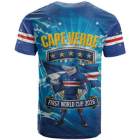 Blue Shark Cape Verde Football T Shirt First World Cup 2026 - Wonder Print Shop