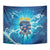 Blue Shark Cape Verde Football Tapestry First World Cup 2026 - Wonder Print Shop