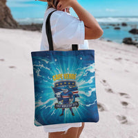 Blue Shark Cape Verde Football Tote Bag First World Cup 2026 - Wonder Print Shop