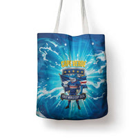 Blue Shark Cape Verde Football Tote Bag First World Cup 2026 - Wonder Print Shop