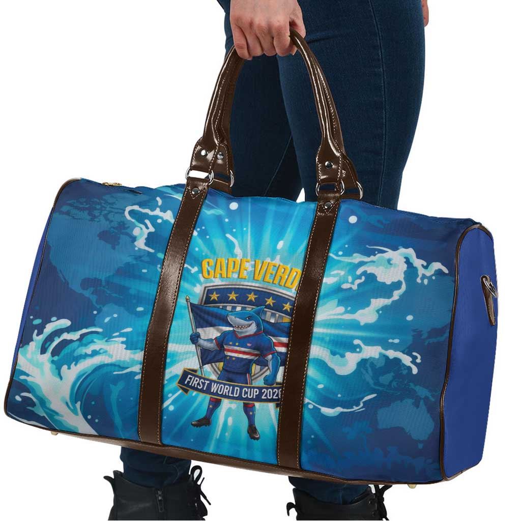 Blue Shark Cape Verde Football Travel Bag First World Cup 2026 - Wonder Print Shop
