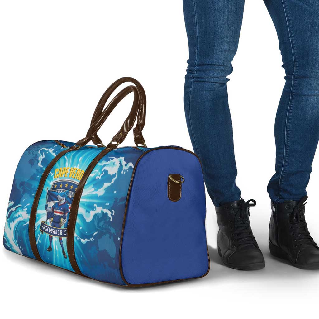 Blue Shark Cape Verde Football Travel Bag First World Cup 2026 - Wonder Print Shop