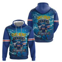 Blue Shark Cape Verde Football Zip Hoodie First World Cup 2026 - Wonder Print Shop