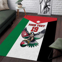 Custom World Football 2026 Jordan Area Rug Eagle Rising Road To Champion - Wonder Print Shop