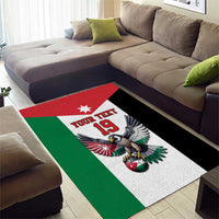Custom World Football 2026 Jordan Area Rug Eagle Rising Road To Champion - Wonder Print Shop