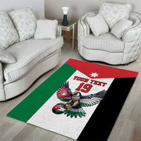 Custom World Football 2026 Jordan Area Rug Eagle Rising Road To Champion - Wonder Print Shop