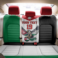 Custom World Football 2026 Jordan Back Car Seat Cover Eagle Rising Road To Champion - Wonder Print Shop