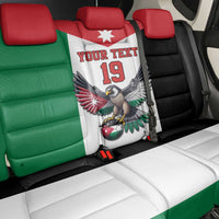Custom World Football 2026 Jordan Back Car Seat Cover Eagle Rising Road To Champion - Wonder Print Shop