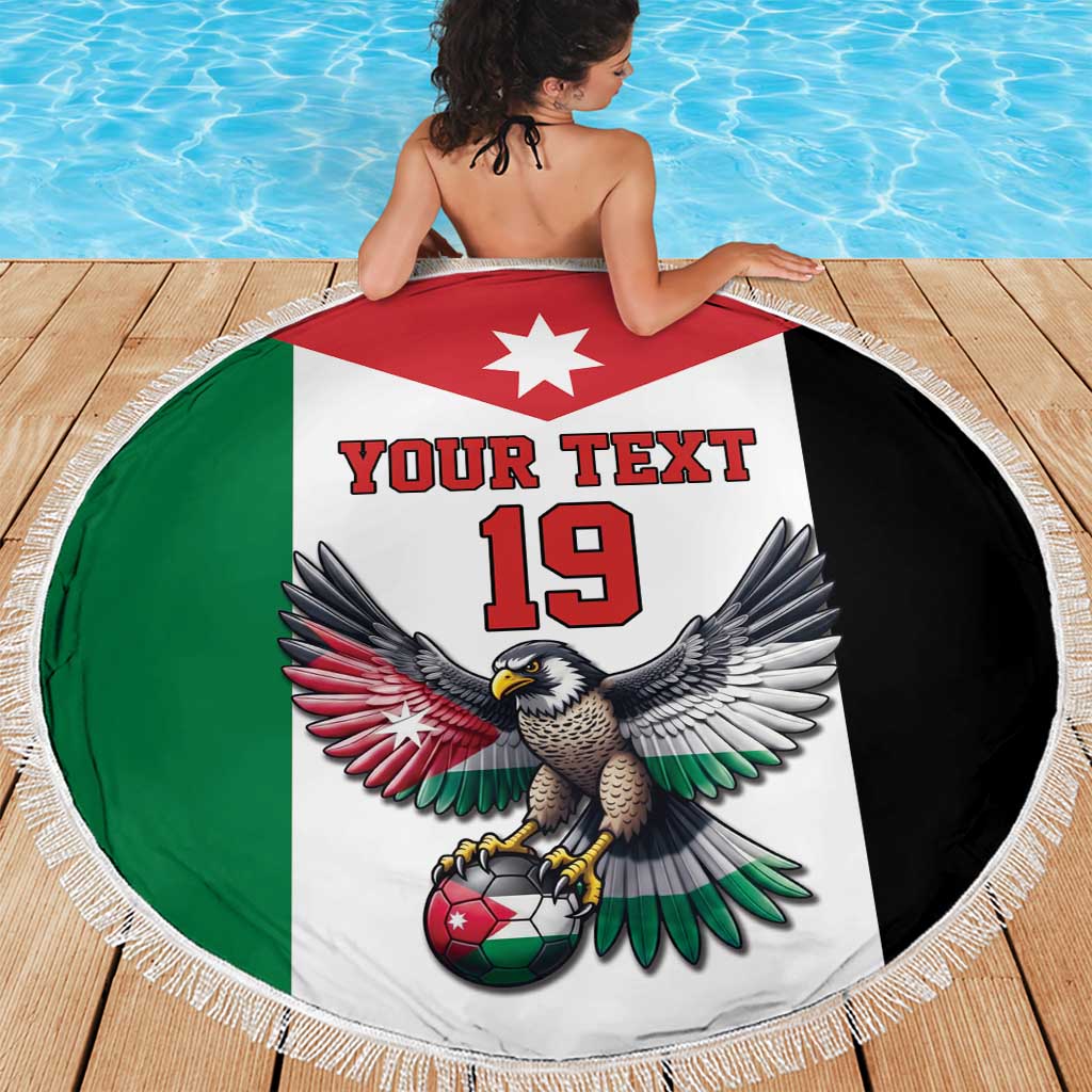 Custom World Football 2026 Jordan Beach Blanket Eagle Rising Road To Champion - Wonder Print Shop