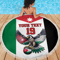 Custom World Football 2026 Jordan Beach Blanket Eagle Rising Road To Champion - Wonder Print Shop