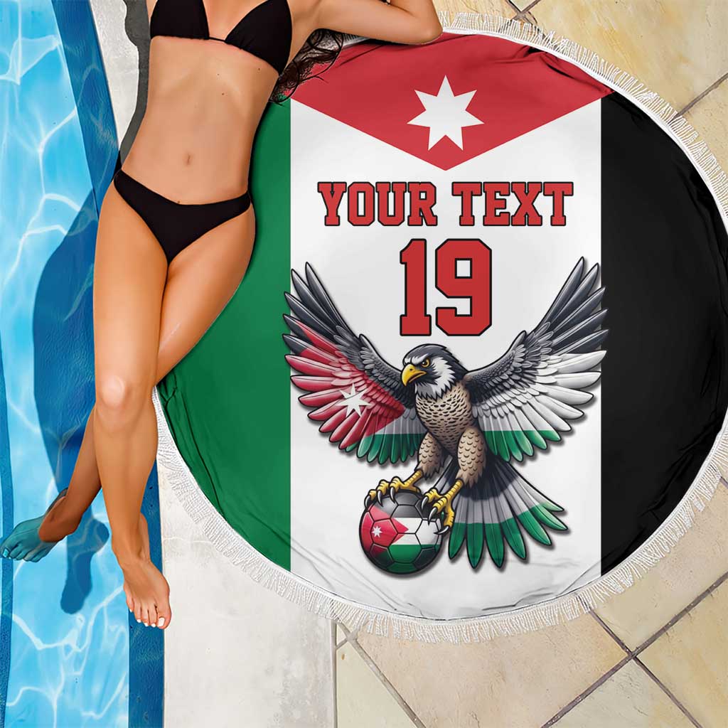 Custom World Football 2026 Jordan Beach Blanket Eagle Rising Road To Champion - Wonder Print Shop