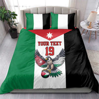 Custom World Football 2026 Jordan Bedding Set Eagle Rising Road To Champion - Wonder Print Shop