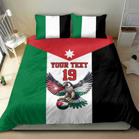 Custom World Football 2026 Jordan Bedding Set Eagle Rising Road To Champion - Wonder Print Shop