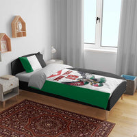 Custom World Football 2026 Jordan Bedding Set Eagle Rising Road To Champion - Wonder Print Shop