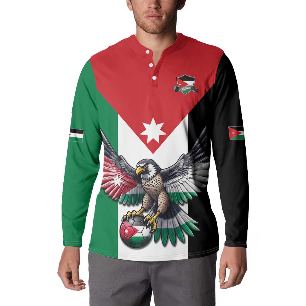 Custom World Football 2026 Jordan Button Sweatshirt Eagle Rising Road To Champion - Wonder Print Shop
