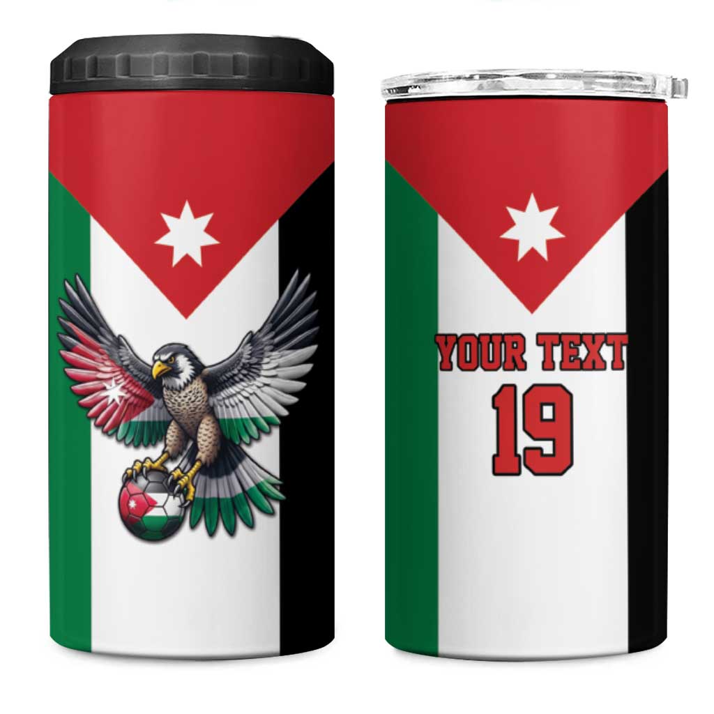 Custom World Football 2026 Jordan 4 in 1 Can Cooler Tumbler Eagle Rising Road To Champion - Wonder Print Shop