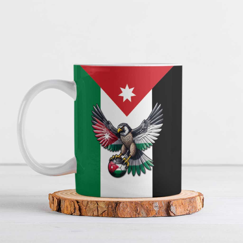 Custom World Football 2026 Jordan Ceramic Mug Eagle Rising Road To Champion - Wonder Print Shop