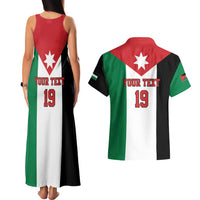 Custom World Football 2026 Jordan Couples Matching Tank Maxi Dress and Hawaiian Shirt Eagle Rising Road To Champion - Wonder Print Shop