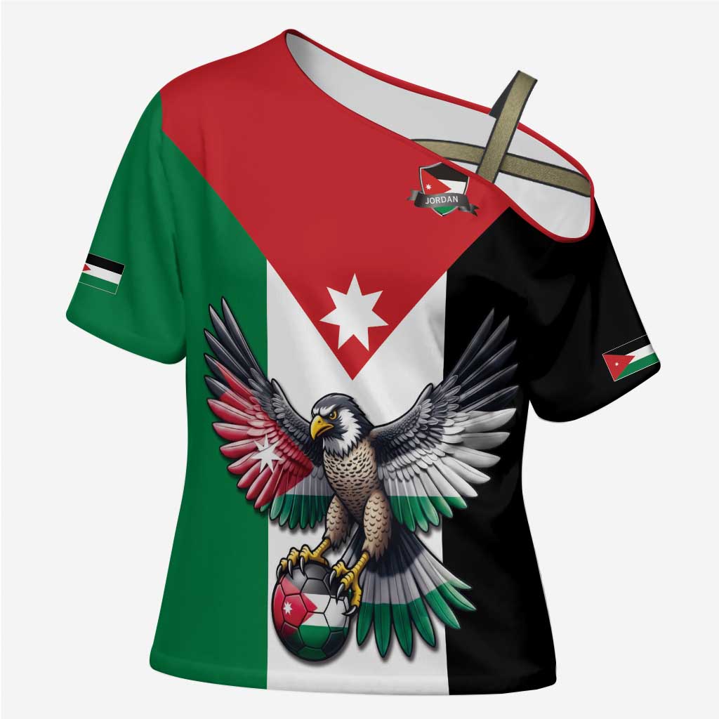 Custom World Football 2026 Jordan Cross Shoulder Shirt Eagle Rising Road To Champion - Wonder Print Shop