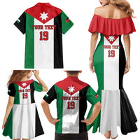 Custom World Football 2026 Jordan Family Matching Mermaid Dress and Hawaiian Shirt Eagle Rising Road To Champion - Wonder Print Shop