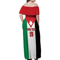 Custom World Football 2026 Jordan Family Matching Off Shoulder Maxi Dress and Hawaiian Shirt Eagle Rising Road To Champion - Wonder Print Shop