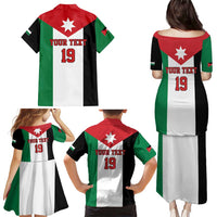 Custom World Football 2026 Jordan Family Matching Puletasi and Hawaiian Shirt Eagle Rising Road To Champion - Wonder Print Shop