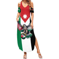 Custom World Football 2026 Jordan Family Matching Summer Maxi Dress and Hawaiian Shirt Eagle Rising Road To Champion - Wonder Print Shop