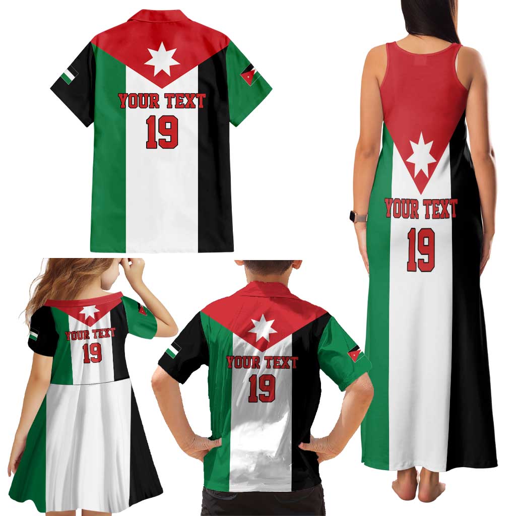Custom World Football 2026 Jordan Family Matching Tank Maxi Dress and Hawaiian Shirt Eagle Rising Road To Champion - Wonder Print Shop