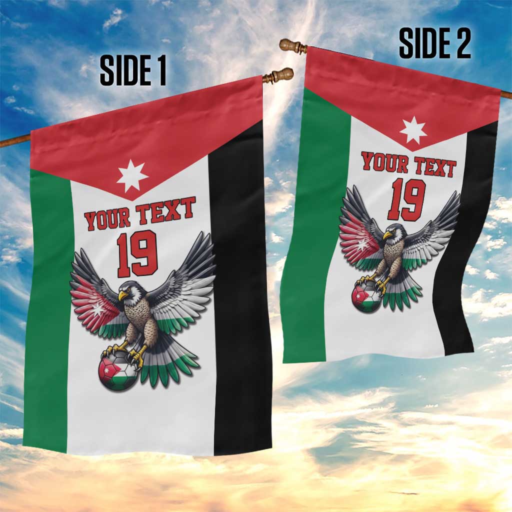 Custom World Football 2026 Jordan Garden Flag Eagle Rising Road To Champion - Wonder Print Shop