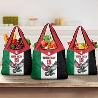 Custom World Football 2026 Jordan Grocery Bag Eagle Rising Road To Champion - Wonder Print Shop