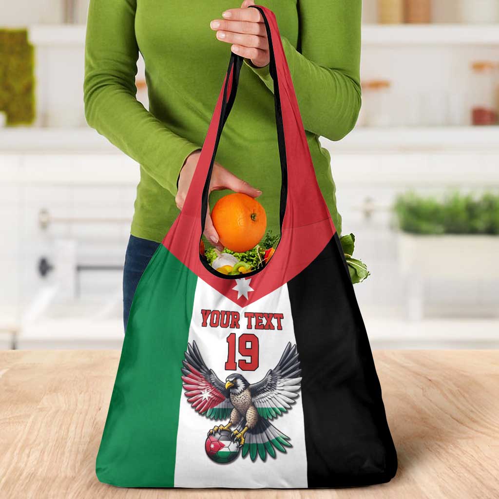 Custom World Football 2026 Jordan Grocery Bag Eagle Rising Road To Champion - Wonder Print Shop