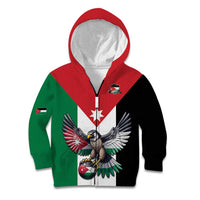 Custom World Football 2026 Jordan Kid Hoodie Eagle Rising Road To Champion - Wonder Print Shop
