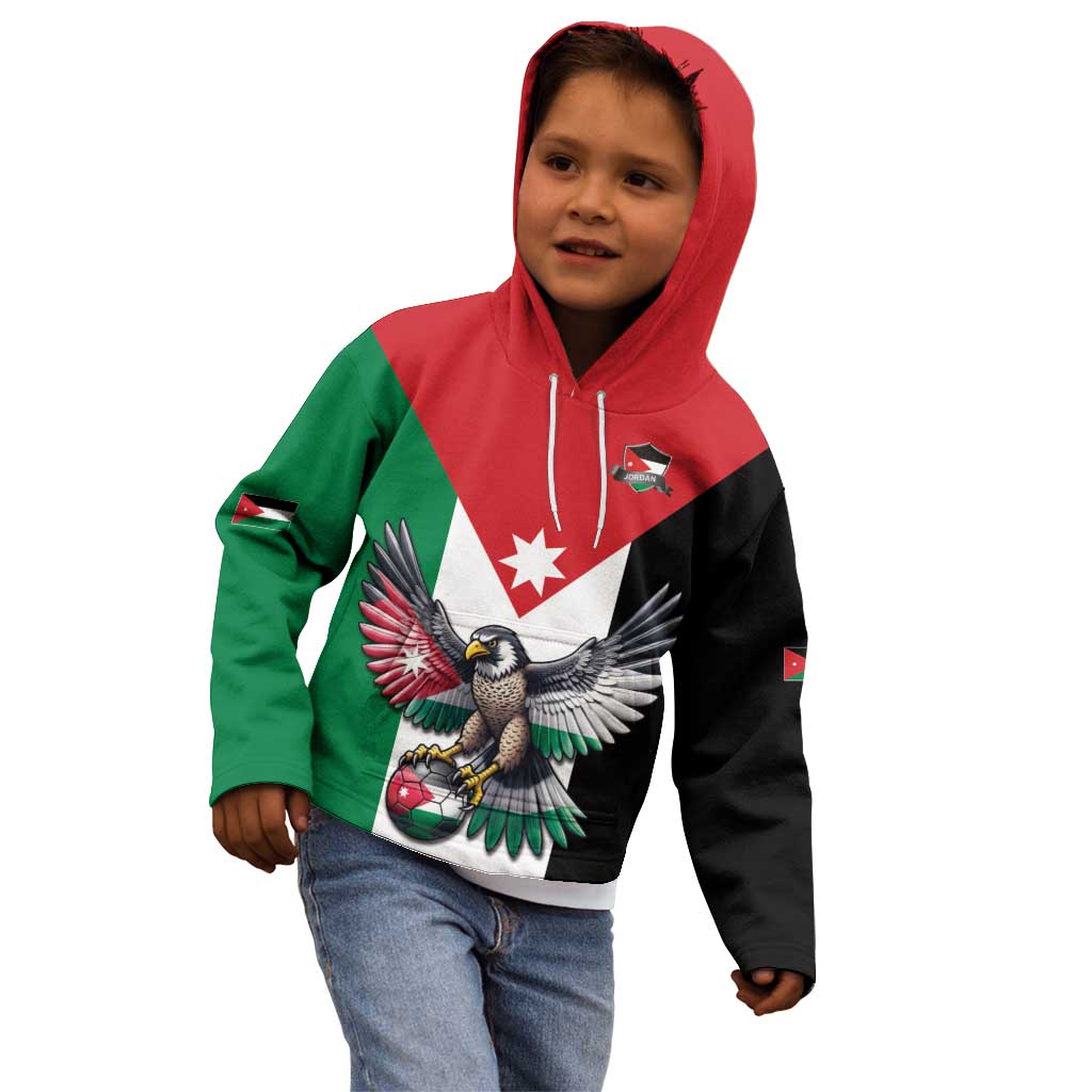 Custom World Football 2026 Jordan Kid Hoodie Eagle Rising Road To Champion - Wonder Print Shop