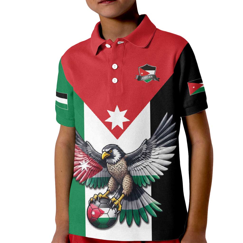 Custom World Football 2026 Jordan Kid Polo Shirt Eagle Rising Road To Champion - Wonder Print Shop
