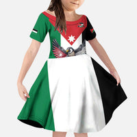 Custom World Football 2026 Jordan Kid Short Sleeve Dress Eagle Rising Road To Champion - Wonder Print Shop