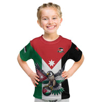 Custom World Football 2026 Jordan Kid T Shirt Eagle Rising Road To Champion - Wonder Print Shop
