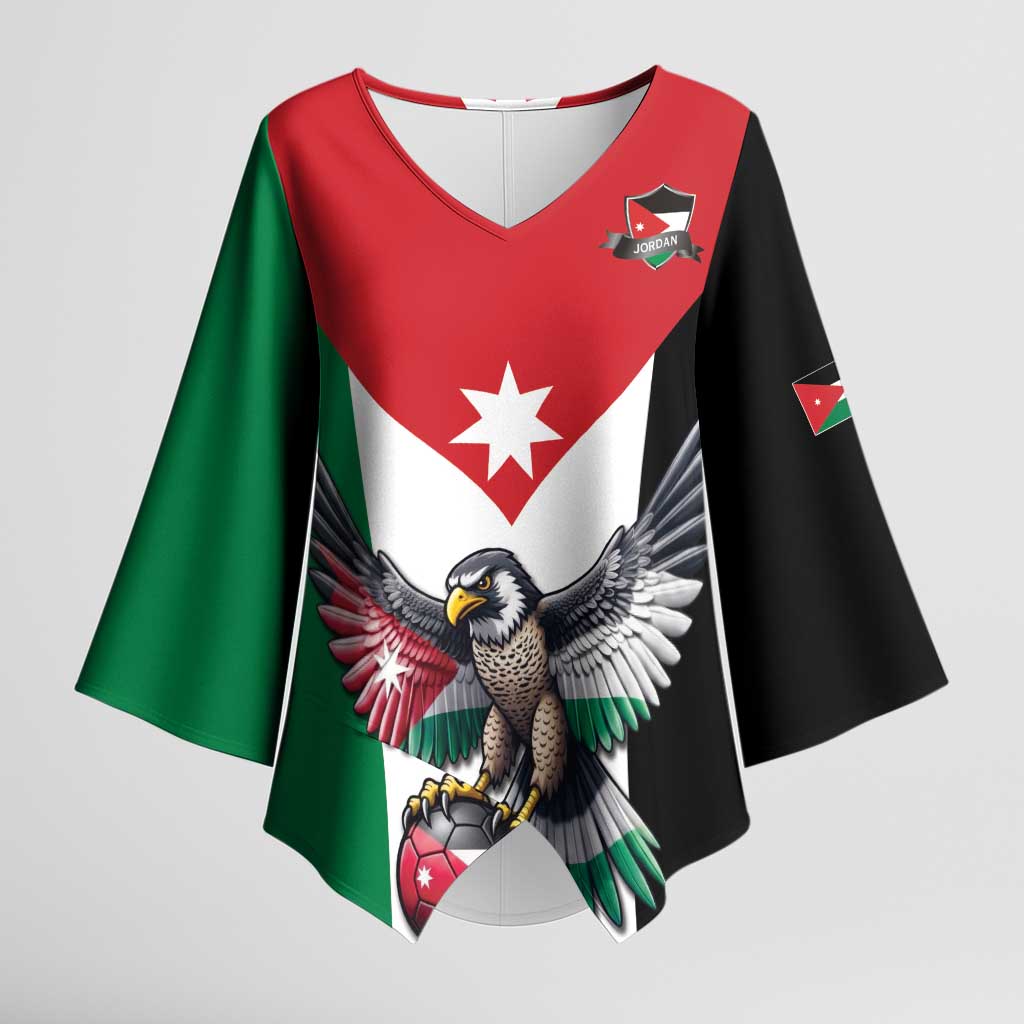 Custom World Football 2026 Jordan Kimono Sleeve Blouse Eagle Rising Road To Champion - Wonder Print Shop