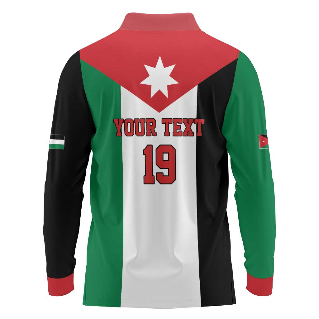 Custom World Football 2026 Jordan Long Sleeve Polo Shirt Eagle Rising Road To Champion - Wonder Print Shop