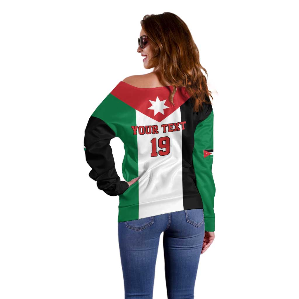 Custom World Football 2026 Jordan Off Shoulder Sweater Eagle Rising Road To Champion - Wonder Print Shop