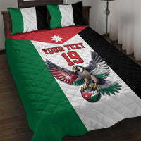 Custom World Football 2026 Jordan Quilt Bed Set Eagle Rising Road To Champion - Wonder Print Shop